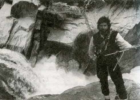
Ian Baker at the Yarlung Tsangpo waterfalls - Heart Of The World book
